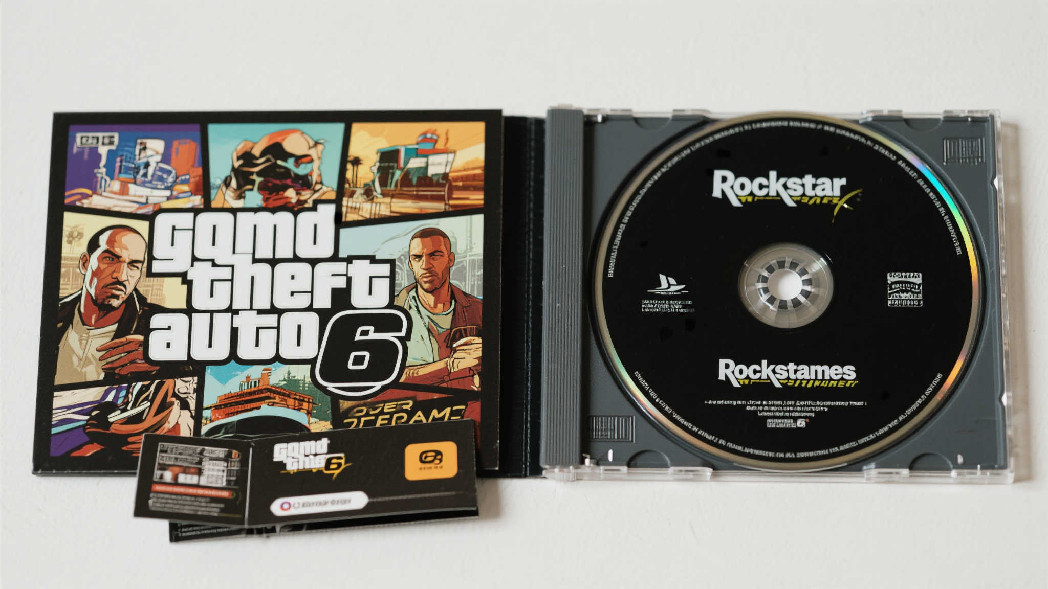 自制《GTA6》实体盘,效果竟然如此逼真! 自制《GTA6》实体盘,效果竟然如此逼真!